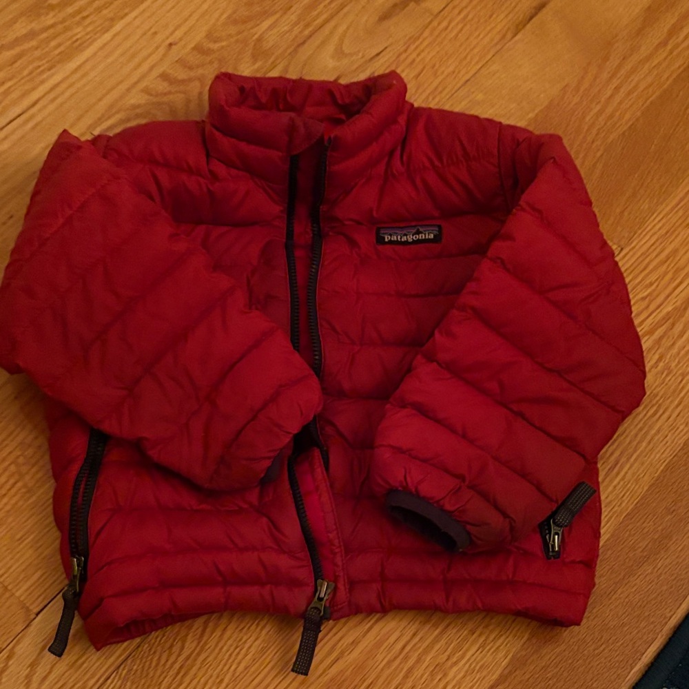 Patagonia Kids Puffer Jacket in Vibrant Red
